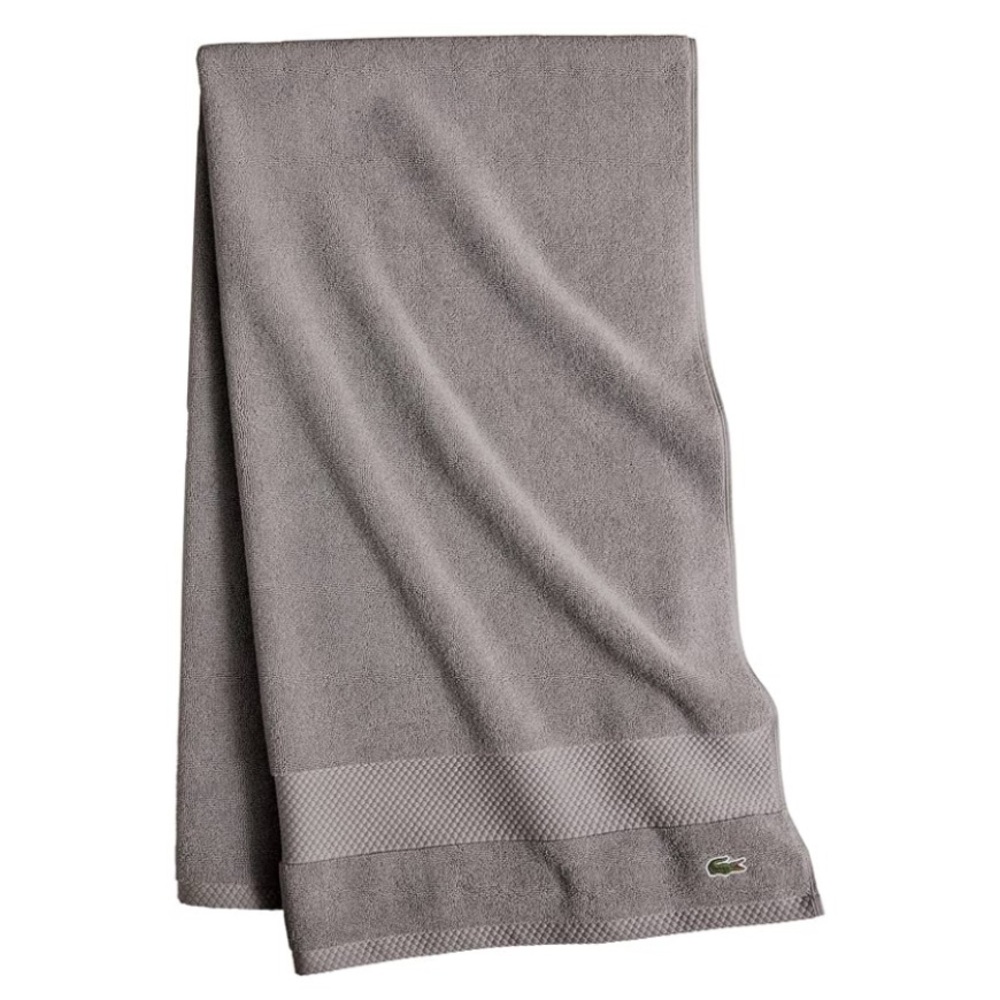 Lacoste HomeHeritage Anti-Microbial Supima Cotton Bath Towel, 30" x 54 NEW W TAG